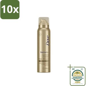 10 x Dove DermaSpa - Zelfbruiner - Tanning Mousse - Medium-Dark - 150 ml - Grootverpakking - Zelfbruinende Mousse - Zomerse Tint - Natuurlijke Bruin - Huid Hyderatatie - Zelfbruin