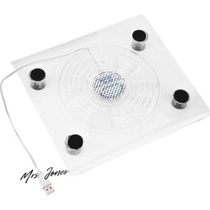 Mrs. Jones USB Cooler Pad - RGB LED - Blauw