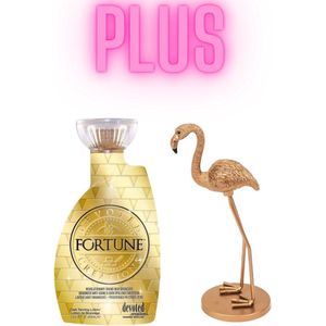 Devoted Creations Fortune 400 ml PLUS Beeld Flamingo Goud 19,5 cm!