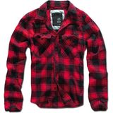 Brandit Check Shirt Rood Zwart Overhemd Heren