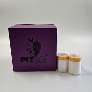 maskeerfolie met fine tape geel - 550mm x 25m x 4 stuks (PITOR®)