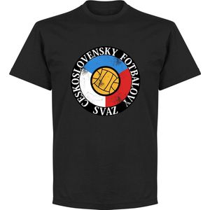 Tsjechoslowakije Logo T-Shirt - Zwart  - XXXL