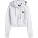 Tommy Jeans Sweatvest  lichtgrijs