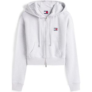 Tommy Jeans Sweatvest  lichtgrijs