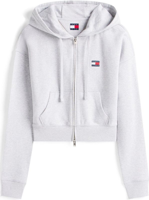 Tommy Jeans Sweatvest  lichtgrijs