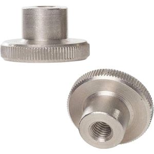 Content in M8 Serrated Thumb Nuts Round Knobs Stainless Steel 2PCS - High Quality Materials .