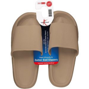Lucovitaal Orthopedische Zomer Badslippers (Taupe) maat 41-42