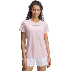 Under Armour - Tech Pth Graphic T-shirt - Roze - Korte Mouwen