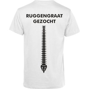 T-shirt Ruggengraat gezocht | Oktoberfest dames heren | Carnavalskleding heren dames | Foute party | Wit | maat 3XL