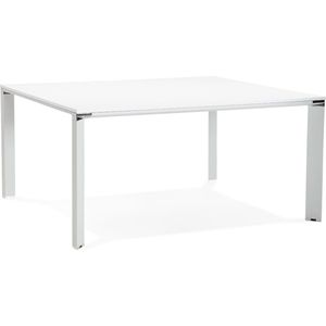 Alterego - XLINE - Bureau bank - Wit - 160x160x74,5 cm