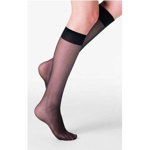 2 paar niet knellende 20 den panty kousjes Platino Marino 41/46 cm (42/44)