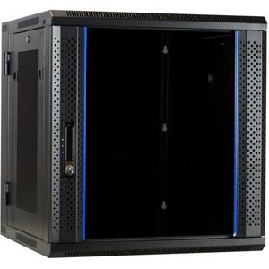 DSIT - 12U Wandkast - Serverbehuizing - Glazen Deuren - 600x600x635mm - 19 Inch