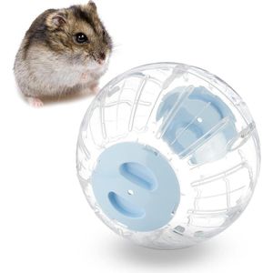 Loopbal voor hamsters & muizen - Ø 185 cm - Kunststof knaagdierspeelgoed - Transparant/blauw