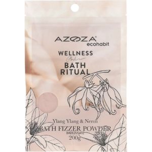 Azoza Ecohabit - Bath Fizzer Powder - Ylang ylang & Neroli | 1x 150g - Wellness and Bath Ritual | Badpoeder - Badzout