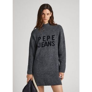 Pepe Jeans - PL953387 - Jurk - Grijs - Casual - Lange Mouwen