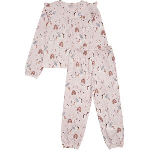 Minymo Meisjes 2-delige Unicorn Pyjama Roze - 104