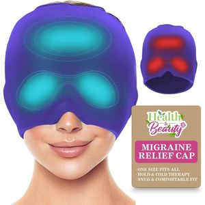 Migraineverlichting Cap met Koel- en Warmtetherapie - Draagbare Hoofdpijn Hoed voor Snel Comfort