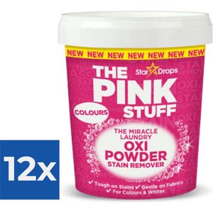 The Pink Stuff The Miracle Vlekverwijderaar Gekleurde Was 1 kg - Voordeelverpakking 12 stuks