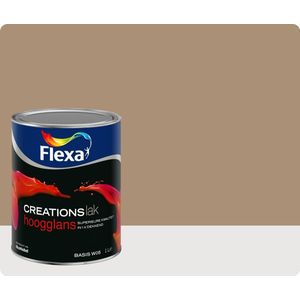 Flexa Creations - Lak Hoogglans - 3033 - Bakery Brown - 750 ml