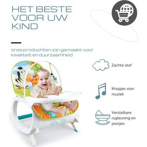 Baby Schommelstoel - Meerdere Kleuren - Bio Plastic - Inclusief 2 Batterijen