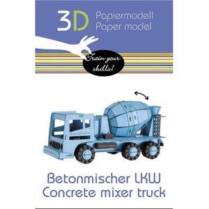 3D puzzel en bouwpakket vrachtauto betonmixer