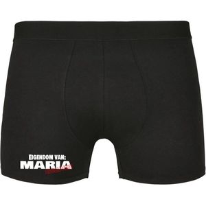 Eigendom van Maria , Afblijven! Heren Boxershort - Relatie - Vriend - Onderbroek