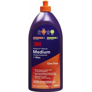 3M Perfect It Gelcoat Medium Cutting Compound + Wax 946ml