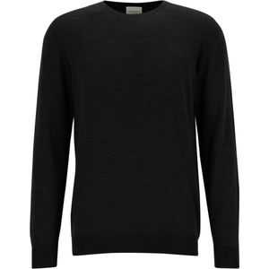 Profuomo - Slim Fit Trui - Zwart - 100% Wol