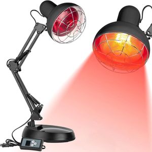 DailySupplies® Infraroodlamp - Warmtelamp Verstelbaar- Infrarood Lampen voor Spieren - Duurzame Hittelamp - Zwart