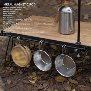 Magnetische Ophangstang met Haken - Multifunctioneel - Voor Buiten Kamperen .