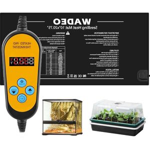 Warmtemat Planten Verwarmingsmat Zaailingen Thermostaat Waterdicht 25-x-52-cm