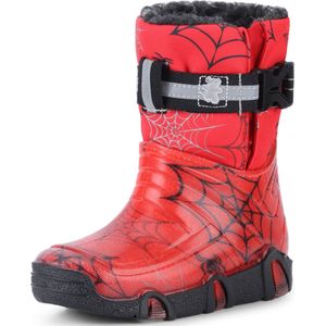 Ladeheid Kinder Regenlaarzen - Gevoerd en Waterdicht - PVC - LA-ZT-Winter - 04-Rood - 21/22
