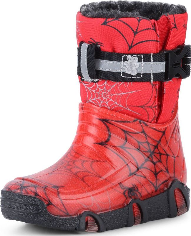 Ladeheid Kinder Regenlaarzen - Gevoerd en Waterdicht - PVC - LA-ZT-Winter - 04-Rood - 21/22