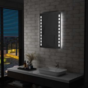 The Living Store LED-spiegel met verlichting - 60 x 80 cm - IP44-gecertificeerd