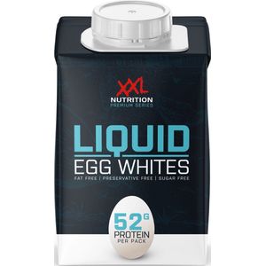 XXL Nutrition - 100% Vloeibaar Ei Eiwit - Vloeibaar Eiwit, Liquid Egg Whites, Lactosevrij - 52 Gram Eiwit per Pak - 6 Pack (6x 483ml)