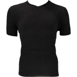 Bamboo T-shirts men basic 2 pak black v-neck made by Apollo maat M