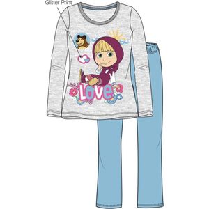 Masha en de beer pyjama maat 128 / 8 jaar