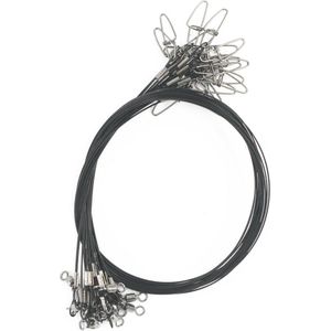 Visdraad Leader Trace 100Lb - 20 Stuks Roestvrij Staal Snoek Vis Rig