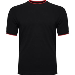 Bamboe T-shirt Slim fit Zwart BAMLUGA L