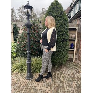 Hill Fashion - Broek - Travelstof - Levi - Angelle Milan - Zwart - Maat XXL