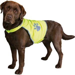 Trixie Veiligheidsjasje Safer Life Fluo Hond S - Kleding - 50 cm - Geel