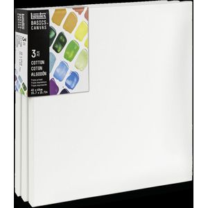 Liquitex Basics Canvas 40X40cm Pak van 3 stuks