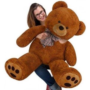 Teddybeer - Knuffelbeer - bruine beer - Knuffel - Liefdes beer - 100 cm - Romantisch - Valentijns cadeau - Valentijn - Valentijn cadeautje voor haar - Valentijn cadeautje voor hem