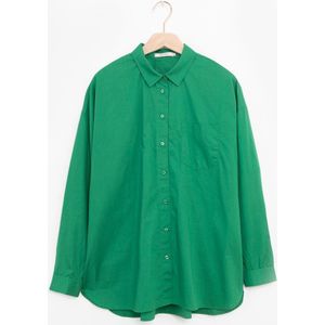 Sissy-Boy - Groene oversized poplin blouse