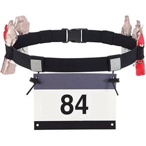 Tripleton Startnummerband - Race Belt - Startnummer houder - Running Belt - Race BIB holder - Startnummerbevestiging - Race number belt - Inclusief Gel Houders