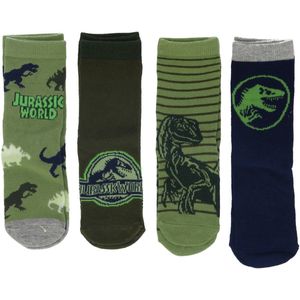 Jurassic World sokken - Dinosokken - 4 Paar - Maat 27/30