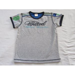 Dirkje , jongens , t-shirt korte mouw , grijst ,blauw , 3 jaar - 98