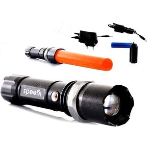 Igoods LED Zaklamp Oplaadbaar - Militaire Flashlight