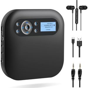 Onbekend Merk Bluetooth CD-speler - FM-Radio - Oplaadbaar - LCD