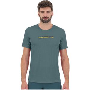 KARPOS Loma T-shirt Met Korte Mouwen Heren - North Atlantic / Lemon Curry - S